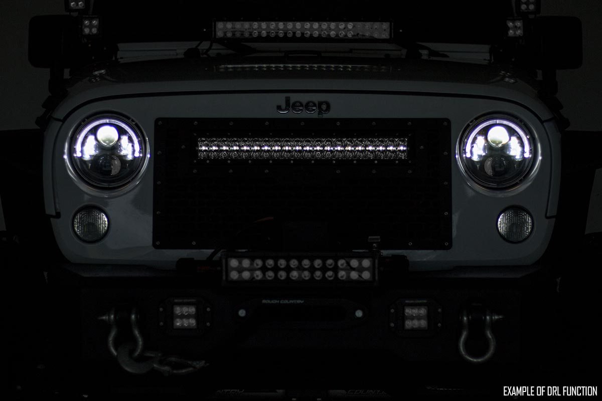 Rough Country 12 Inch CREE LED Light Bar Dual Row Black Series w/Cool White DRL
