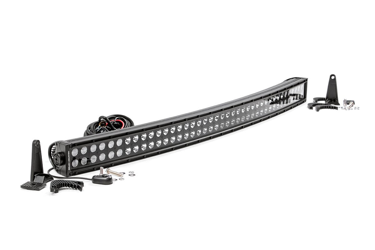 Rough Country 40 Inch Curved CREE LED Light Bar Dual Row Black Series