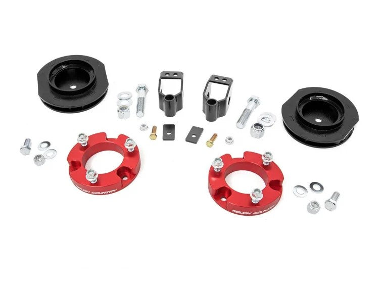 Rough Country 2 Inch Toyota Suspension Lift Kit Red 10-20 4Runner 4WD X-REAS