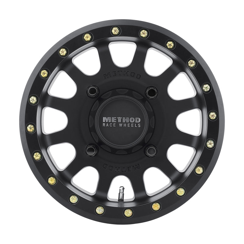 Method MR401 UTV Beadlock 15x6 5+1 53mm Offset 4x136 106mm CB Matte Black Wheel