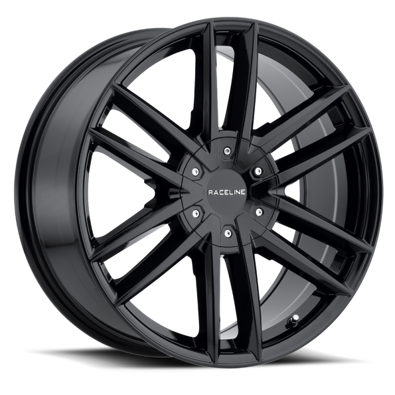 Raceline 158B Impulse 22x9.5in 5x114.3 5x120 BP 35mm Offset 74.1mm Bore - Gloss Black Wheel
