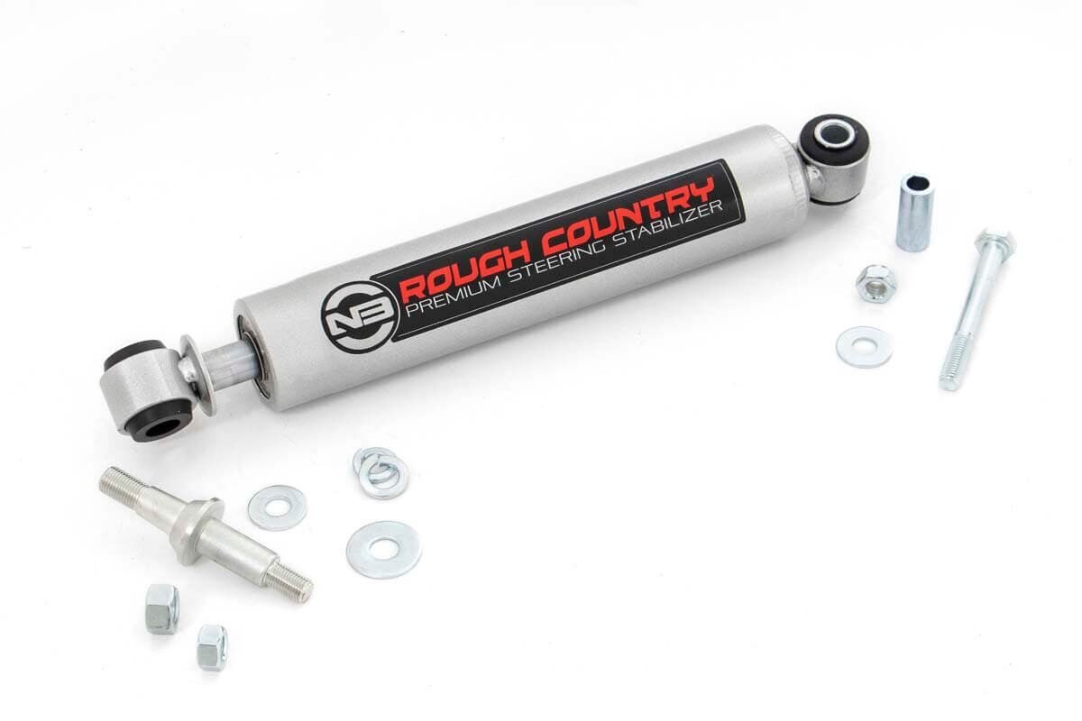 Rough Country Jeep Steering Stabilizer TJ, YJ, WJ, ZJ, XJ