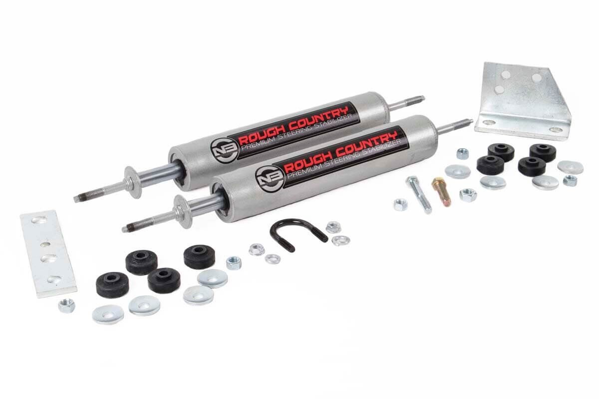 Rough Country Toyota Dual Steering Stabilizer 86-95 4WD 4Runner 86- 95 Toyota Pickup
