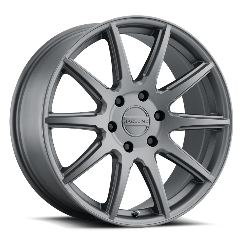 Raceline 159G Spike 22x9.5in 6x139.7 BP 35mm Offset 106.1mm Bore - Gunmetal Wheel