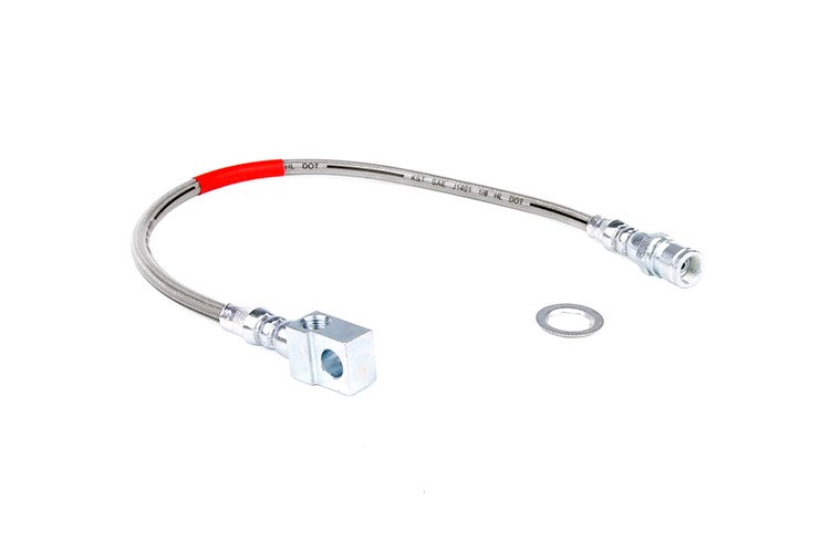 Rough Country Extended Rear Stainless Steel Brake Line 71-87 PU/71-91 SUV