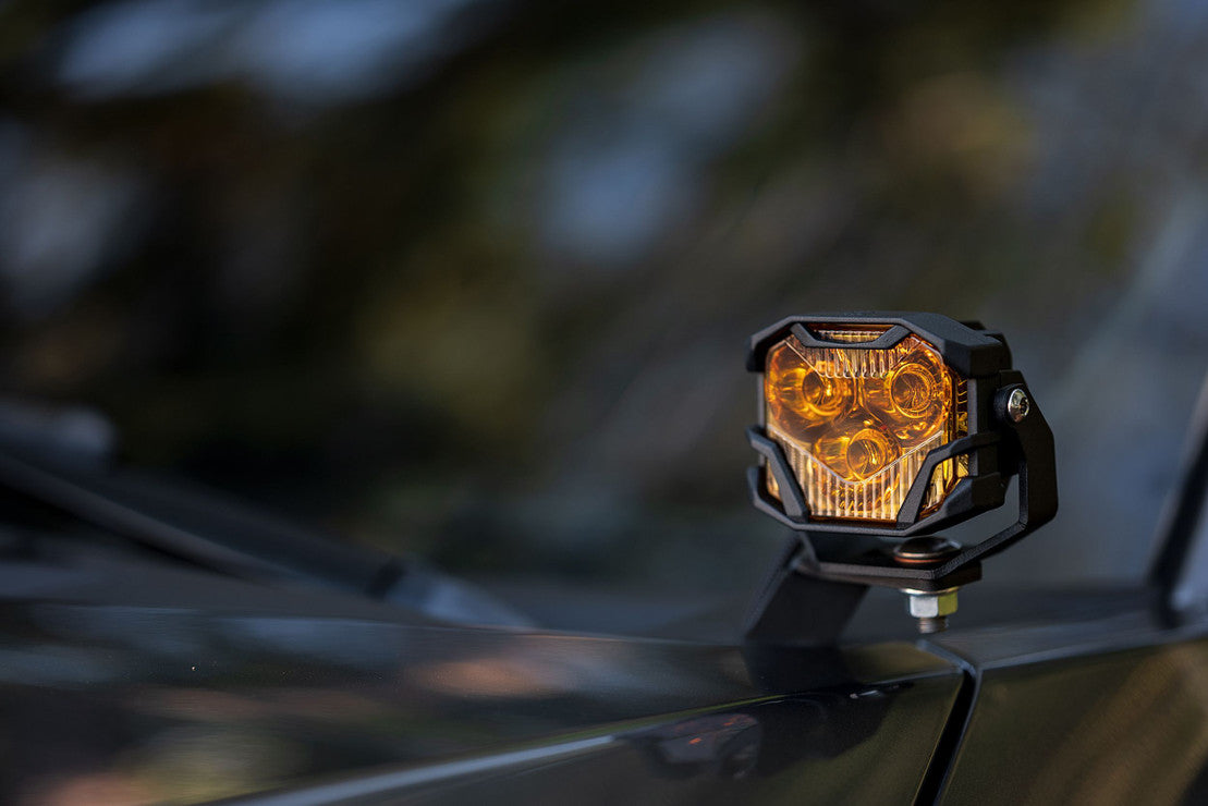 Morimoto 4Banger LED Pod NCS Wide Beam, Yellow