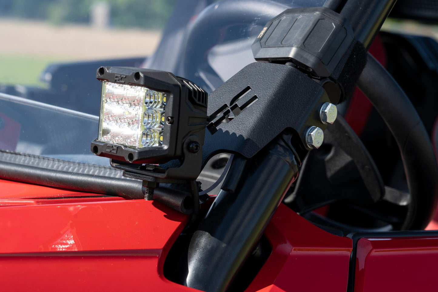 Rough Country Honda Dual LED Cube Kit (19-20 Talon Black Series w/ Amber DRL)
