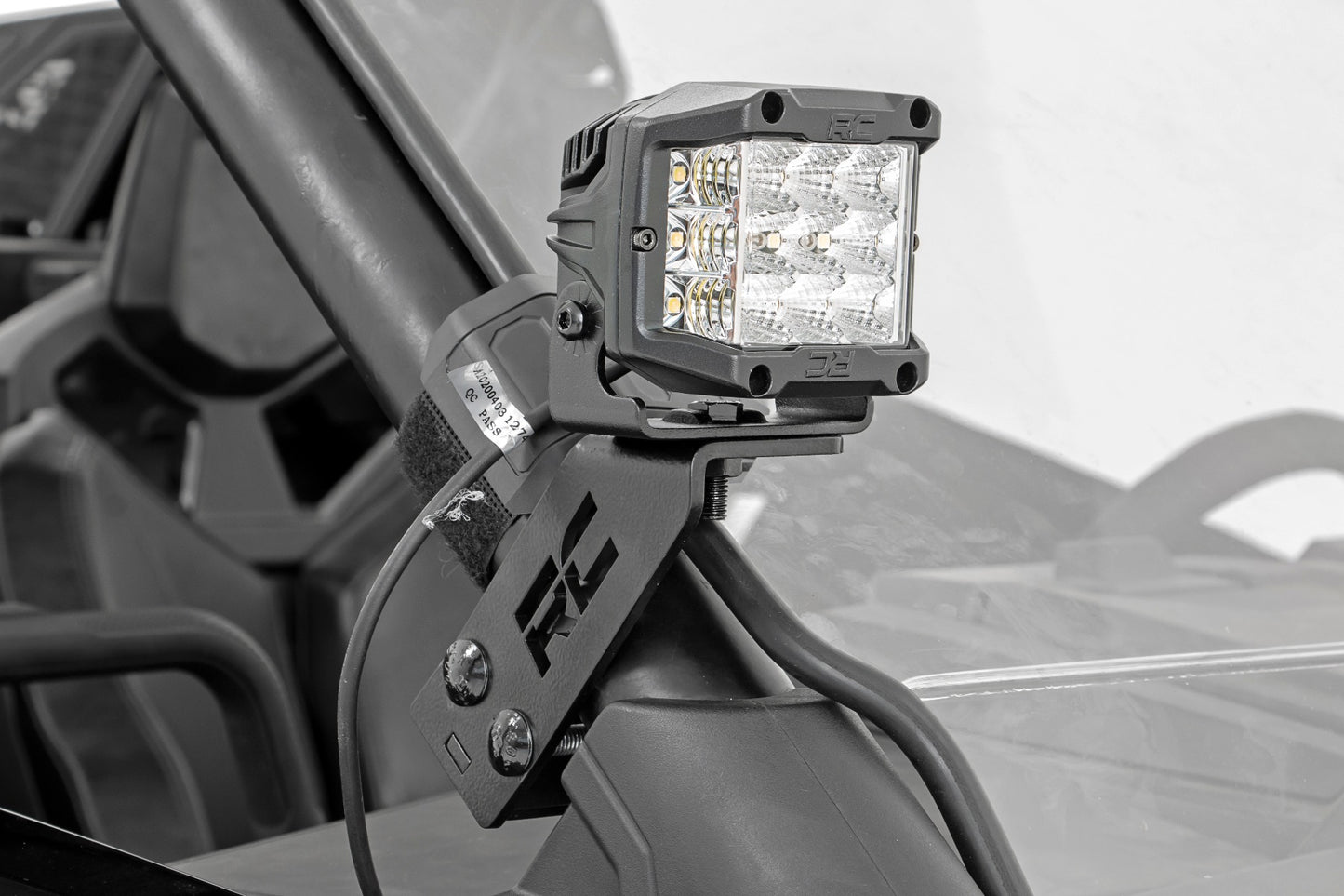 Rough Country Polaris Dual LED Cube Kit w/Black Series Flood LEDs 20-21 Polaris RZR PRO XP