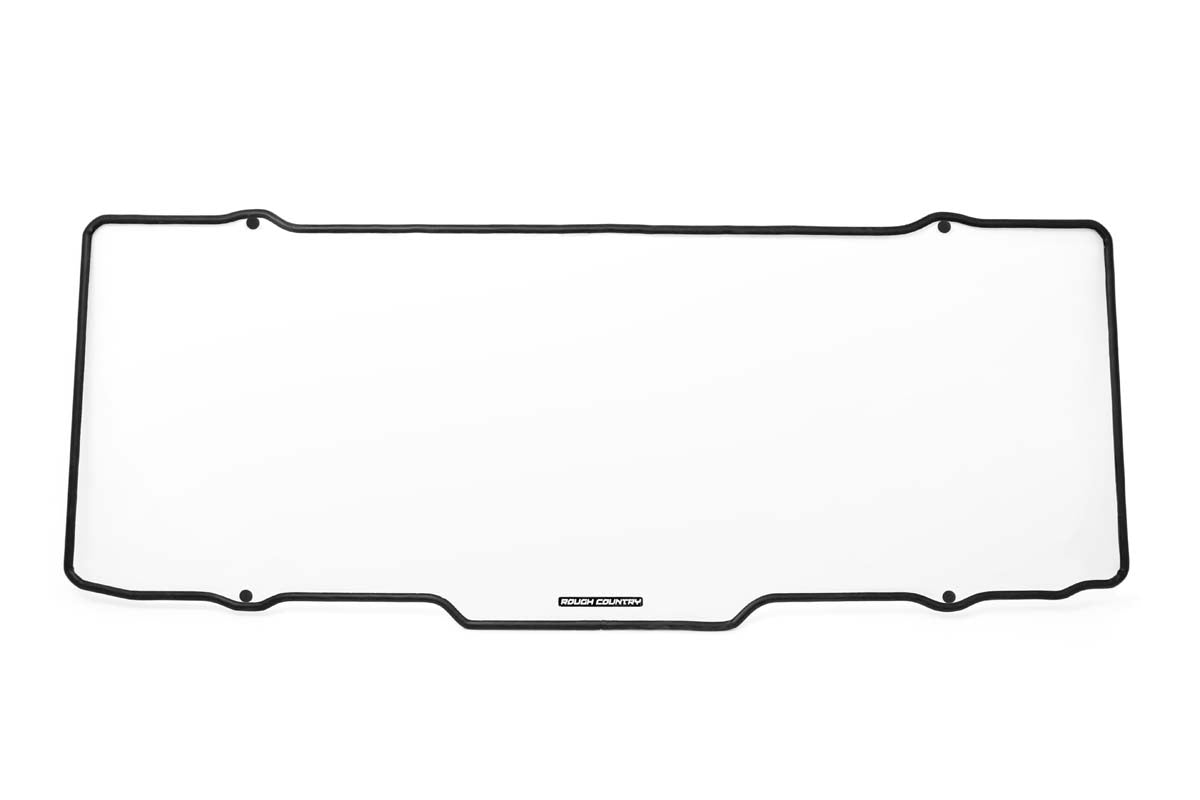 Rough Country Polaris Scratch Resistant Rear Windshield Panel 16-20 Ranger 1000XP/13-20 Ranger 900XP