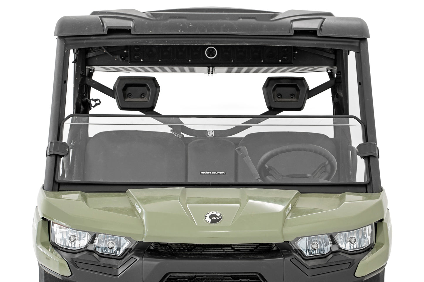 Rough Country Can-Am Half Windshield 16-21 Can-Am Defender 4WD
