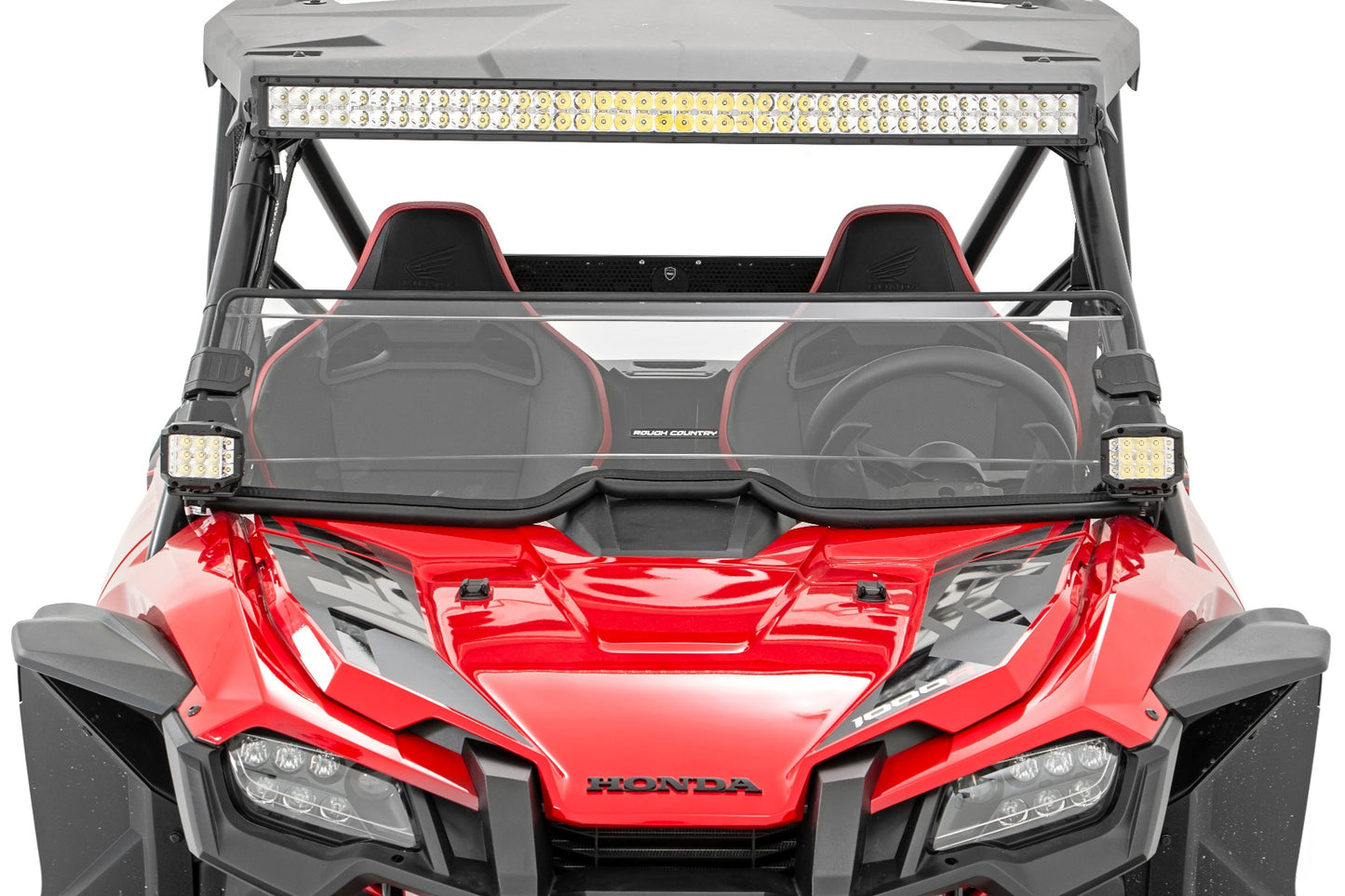 Rough Country Honda Scratch Resistant Half Windshield (2019-2020 Honda Talon)