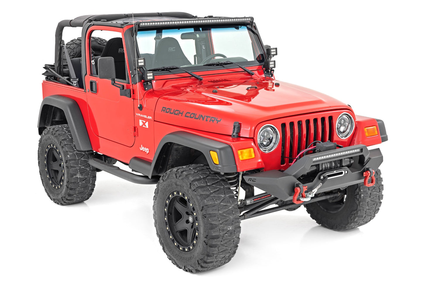 Rough Country Fender Flare Kit 5.5 Inch Wide 97-06 Jeep Wrangler TJ 4WD