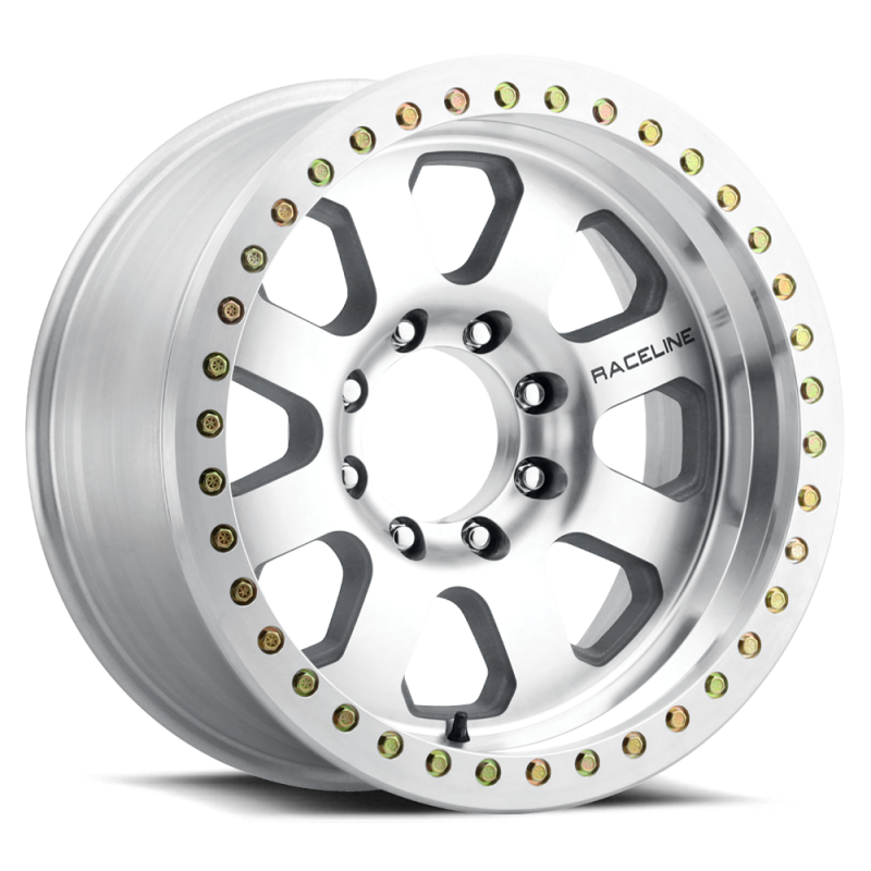 Raceline RT260M Avenger 20x10in 8x170 BP -25mm Offset 130.81mm Bore - Machined Beadlock Wheel