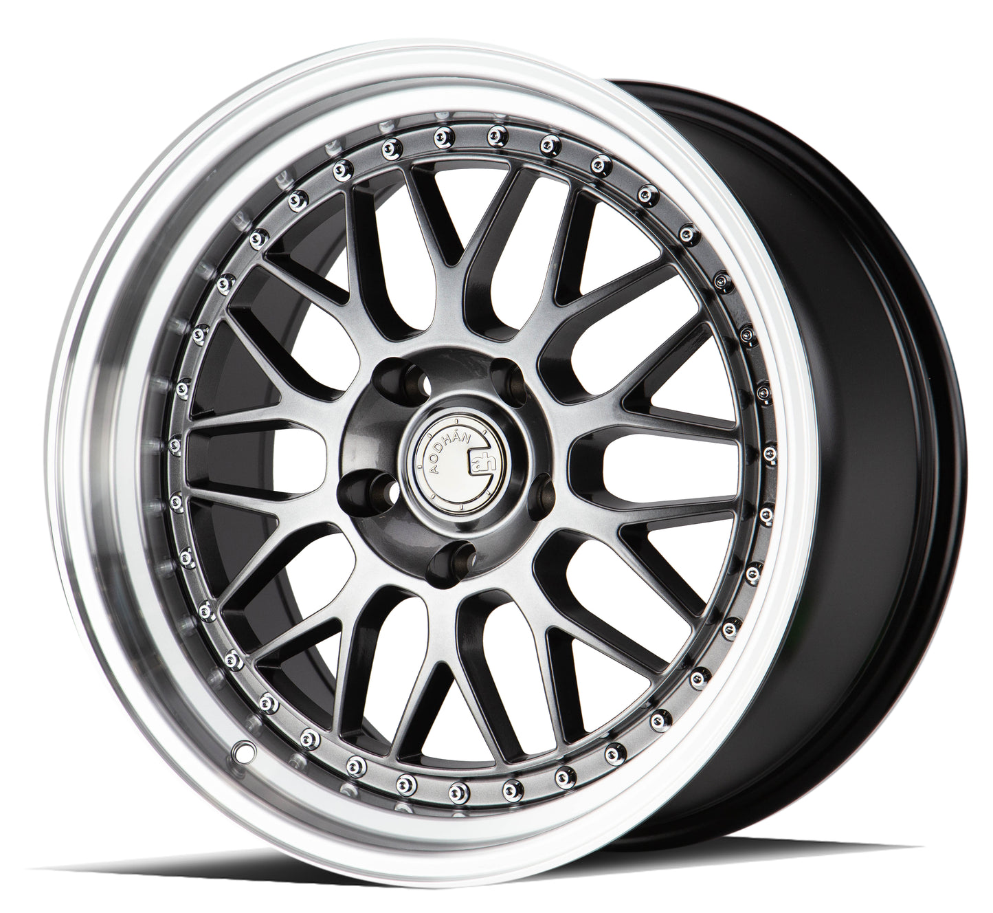 Aodhan Wheels AH02 Hyper Black w/ Machined Lip 18x9.5 5x114.3 | +30 | 73.1