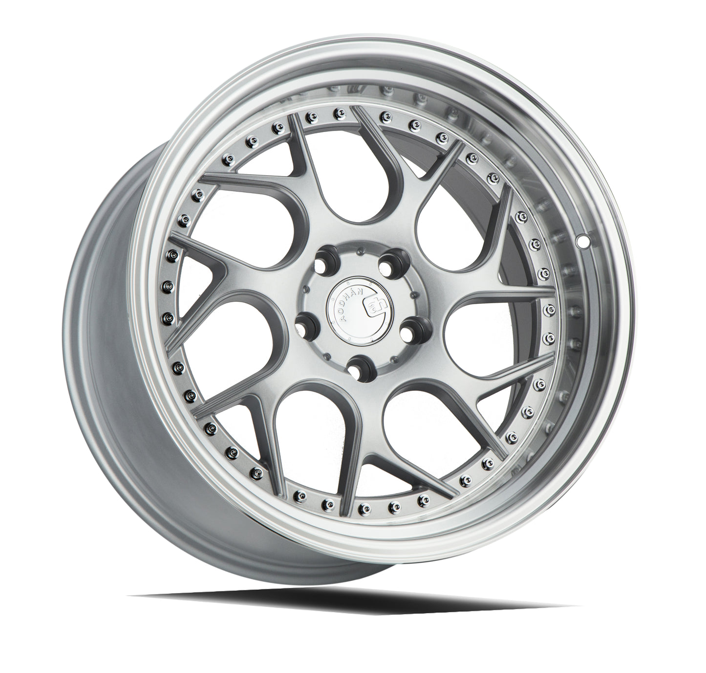 Aodhan Wheels DS01 Silver w/Machined Lip 18x9.5 5x114.3 | +30 | 73.1