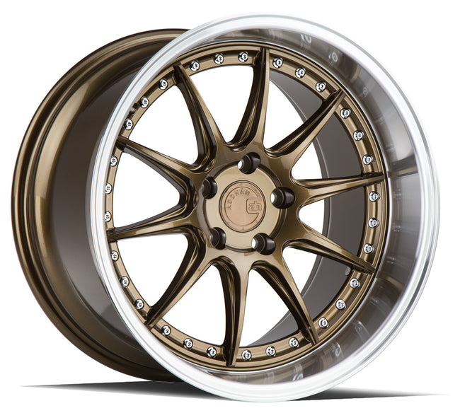 Aodhan Wheels DS07 Bronze w/Machined Lip 18x10.5 5x114.3 | +22 | 73.1