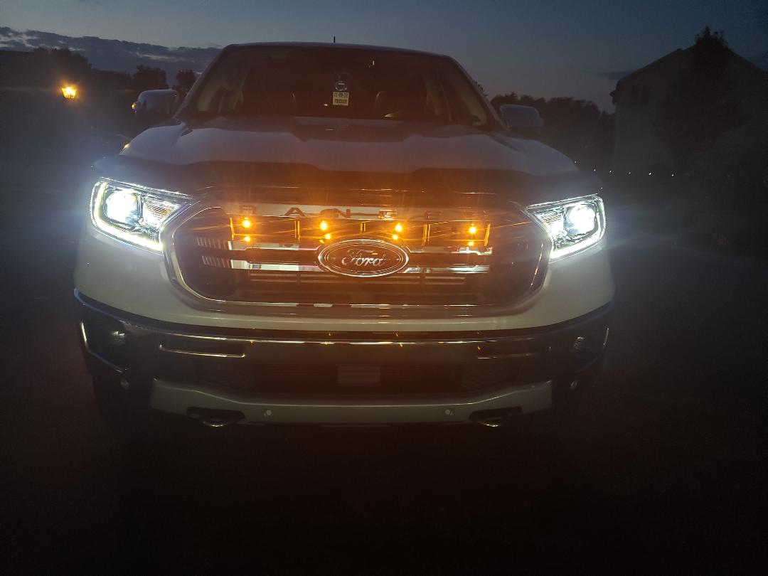 Custom Auto Works 2019-2023 Ford Ranger Lariat and Tremor Raptor Style Grill Light