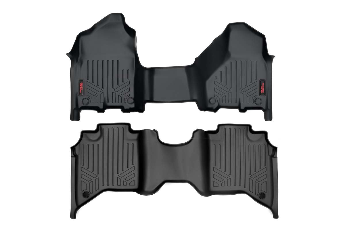 Rough Country RAM 2500 Heavy Duty Floor Mats Front/Rear Crew Cab Bench Seats For 19-Pres RAM 2500