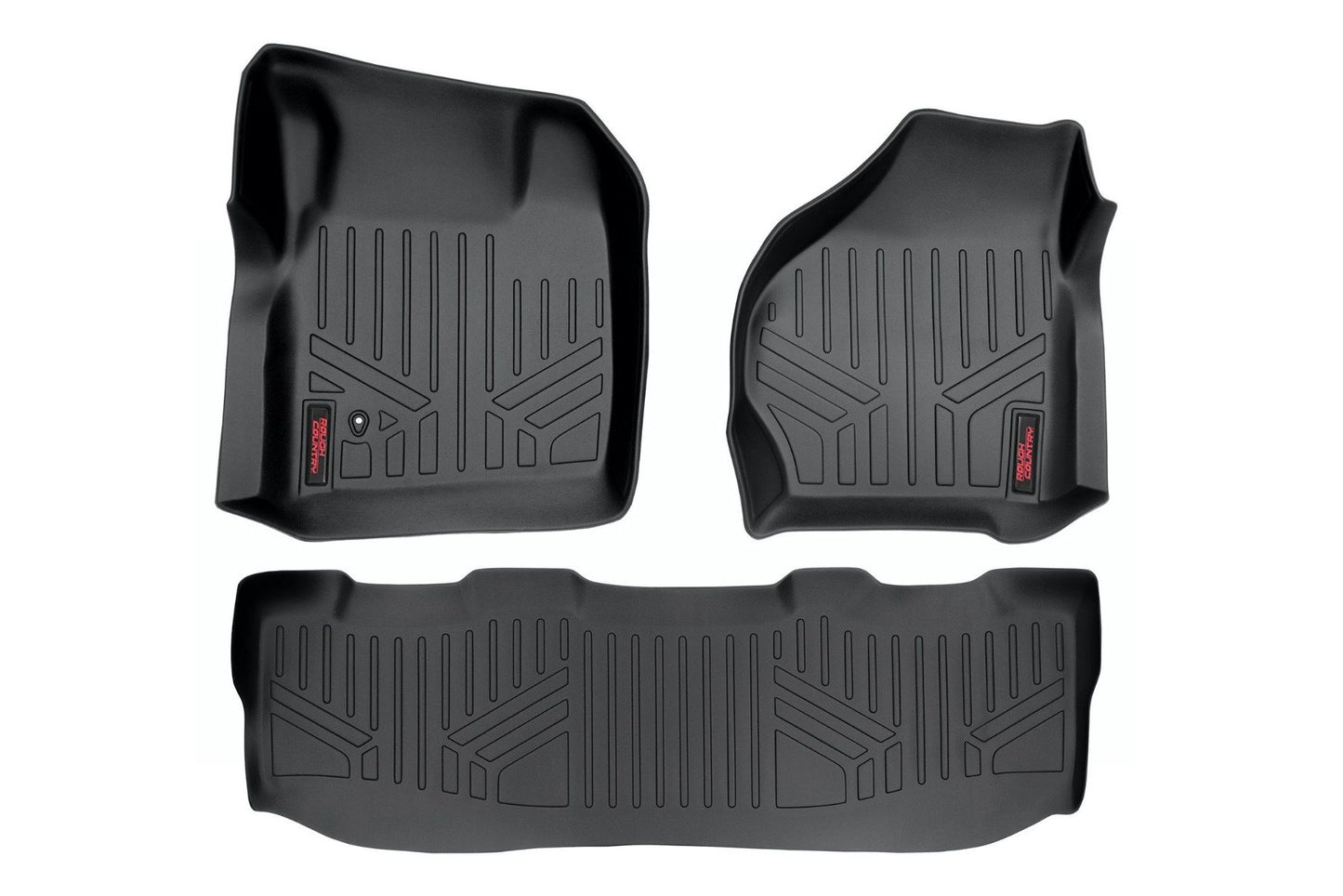 Rough Country Heavy Duty Floor Mats (Front/Rear 99-07 Ford Super Duty Crew Cab)