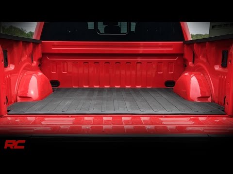 Rough Country Ford Bed Mat RC Logos 15-23 F-150 5ft 5 Inch Bed