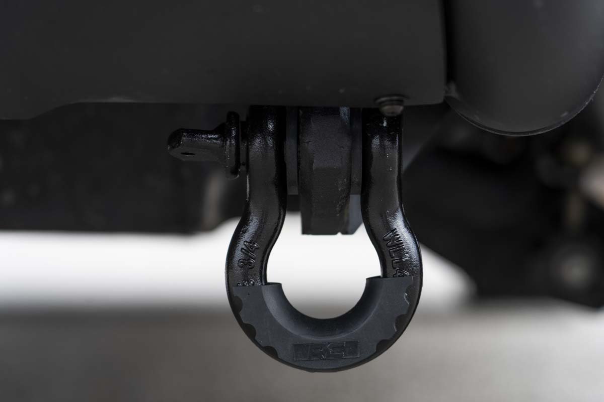 Rough Country Toyota Tow Hook to Shackle Conversion Kit w/Bull Bar Support & Standard D-Rings 07-20 Tundra