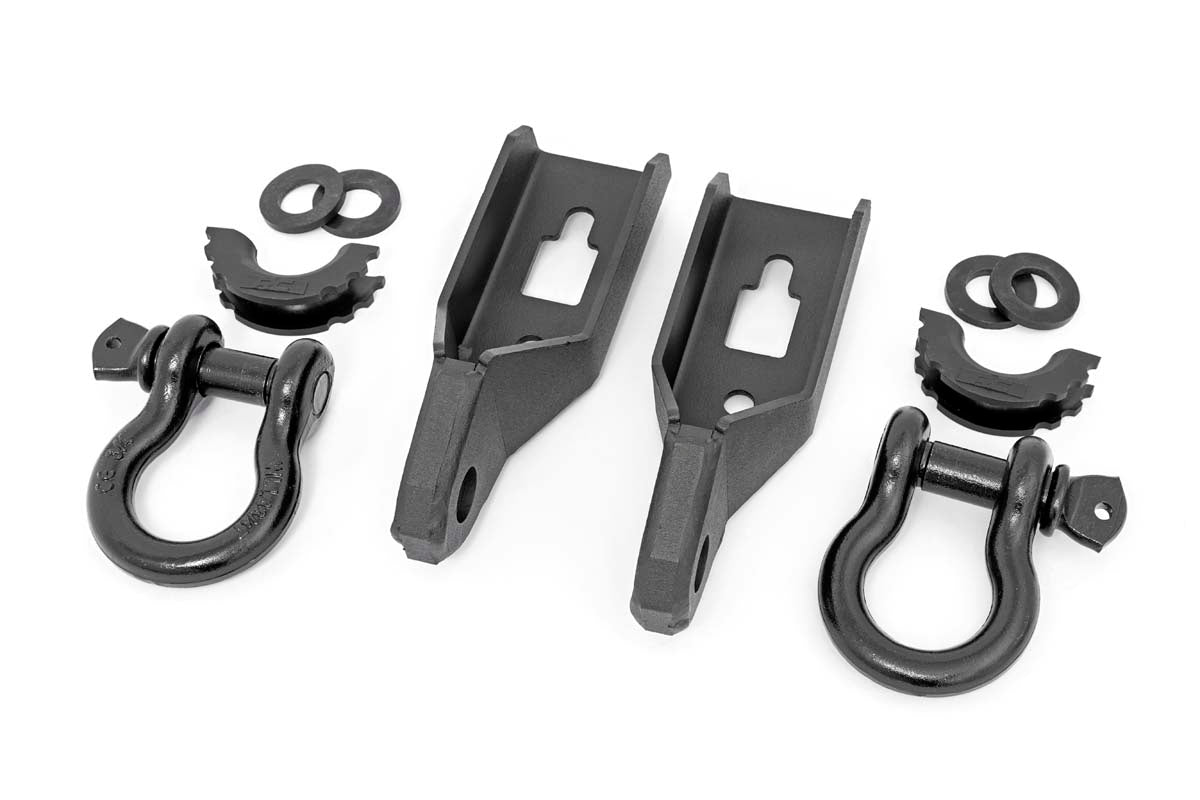 Rough Country Ford Tow Hook to Shackle Conversion Kit w/D-Ring