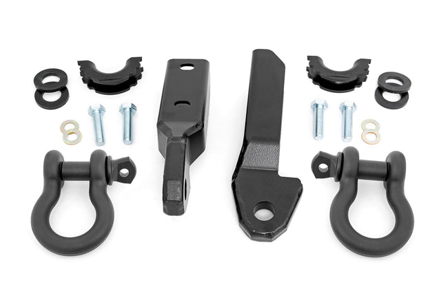 Rough Country GM Tow Hook to Shackle Conversion Kit w/ D-Ring and Rubber Isolators (88-98 C1500/K1500)