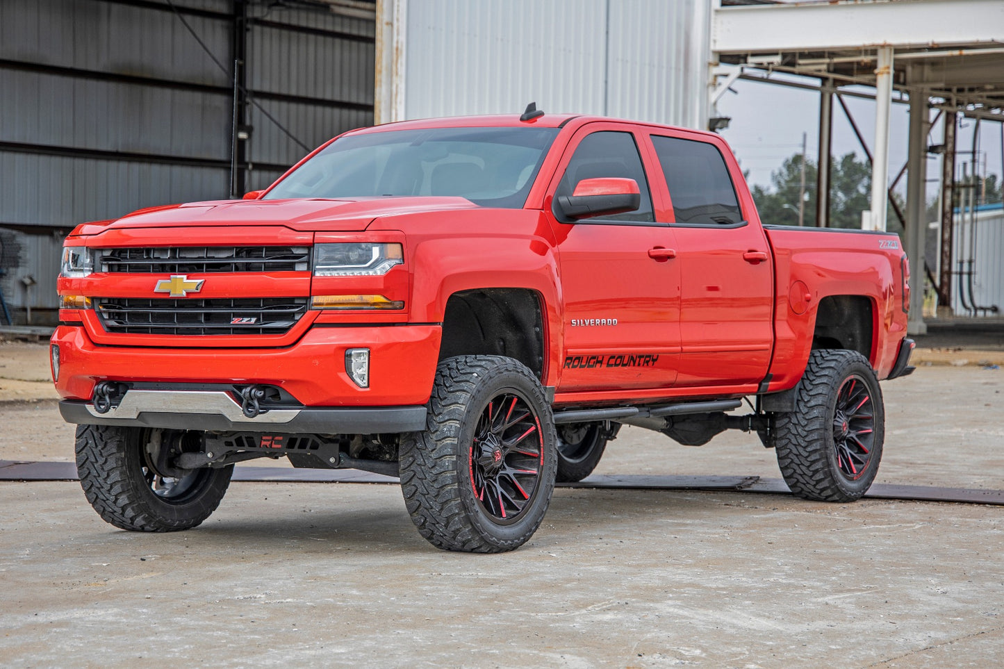 Rough Country Tow Hook Brackets D-Ring Combo 14-18 Chevy Silverado 1500