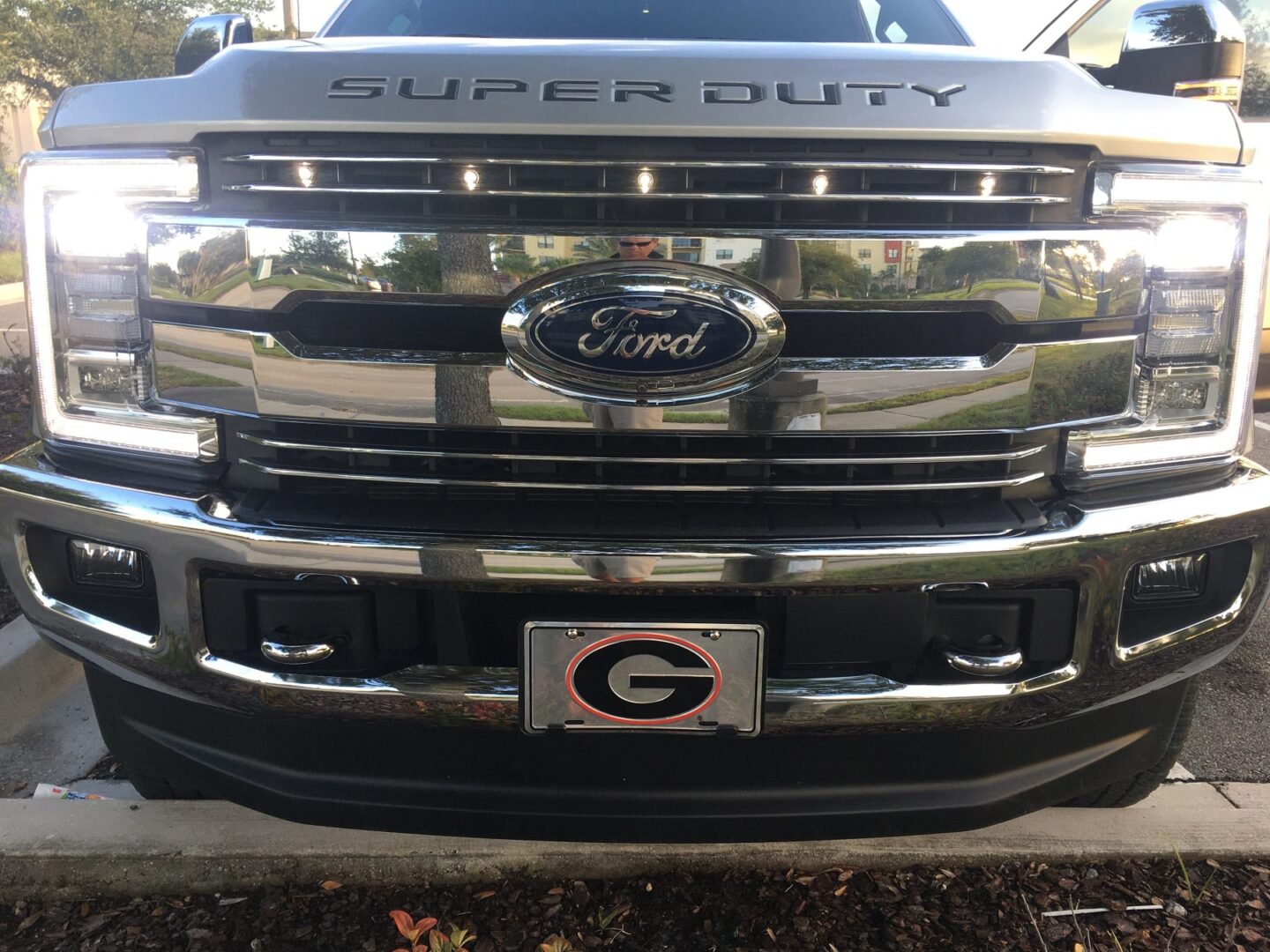 Custom Auto Works 2017-2019 F-250 F-350 Super Duty XL, XLT, Lariat, Limited Raptor Style Grill Light - 5 LED