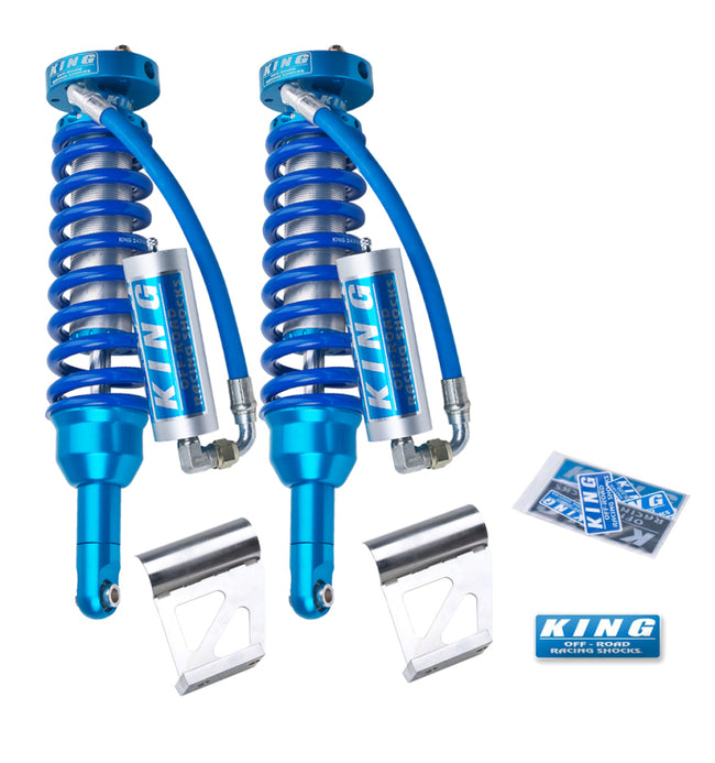 King Shocks 2005-2023 Toyota Tacoma (6 Lug) Front 2.5 Dia Remote Reservoir Coilover (Pair)