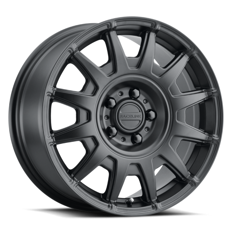 Raceline 401B Aero 18x8in 5x100 BP 40mm Offset 72.62mm Bore - Satin Black Wheel