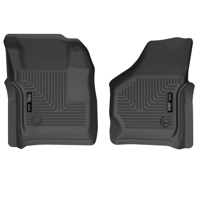 Husky Liners 99-07 Ford F-250 Super Duty Crew Cab WeatherBeater Front Floor Liners (Black)