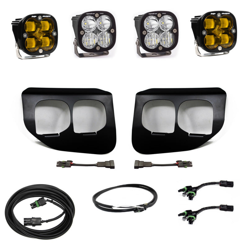 Baja Designs Ford Super Duty (20-On) Fog Lights FPK Amber SAE/Pro DC Baja Designs w/Upfitter