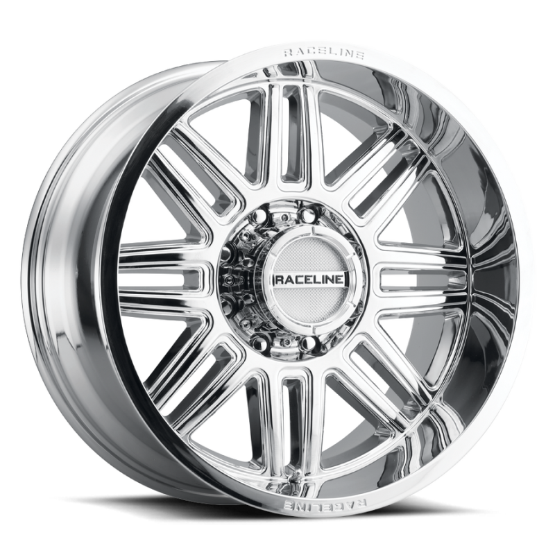 Raceline 948C Split 18x9in 8x180 BP 18mm Offset 124.2mm Bore - Chrome Wheel