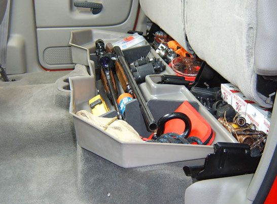 Du-Ha 03-18 Ram 2500 3500 Quad Cab and Crew Cab Under Rear Seat Storage Unit