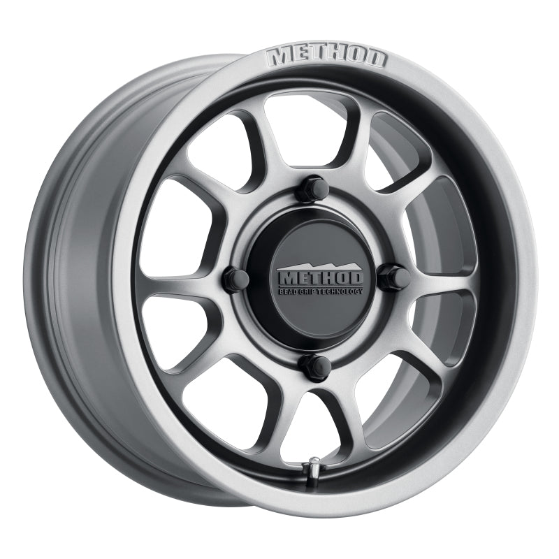 Method MR409 Bead Grip 15x7 4+3 13mm Offset 4x156 132mm CB Steel Grey Wheel