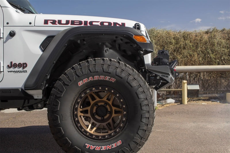 Addictive Desert Designs 18-23 Jeep Wrangler JL Rock Fighter Front Bumper w/ Low Profile Top Hoop