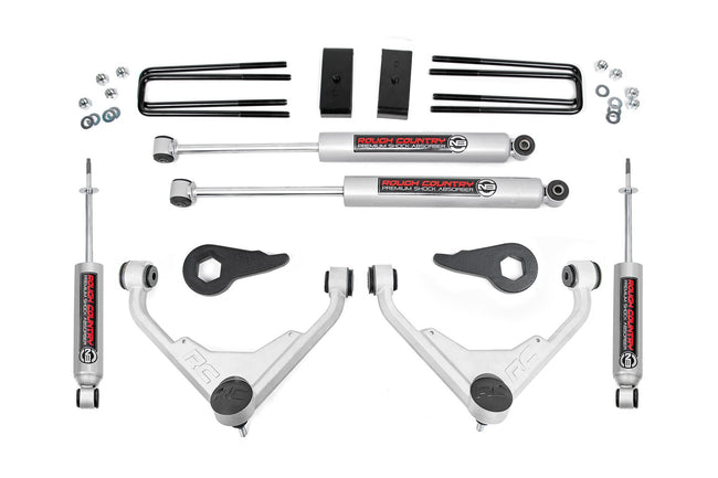 Rough Country 3 Inch Suspension Lift Kit 01-10 2500/3500 PU/SUV 2WD/4WD FK & FF RPO