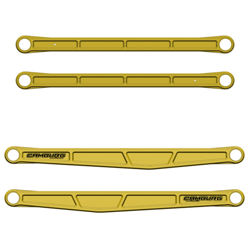 Camburg Ford F-150 Raptor 21-23 KINETIK Series Rear Billet Trailing Arm Kit (Gold)