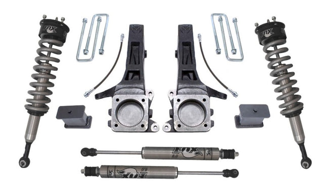 MaxTrac 05-18 Toyota Tacoma 2WD 6 Lug 6.5in/4in MaxPro Elite Spindle Lift Kit w/FOX Shocks