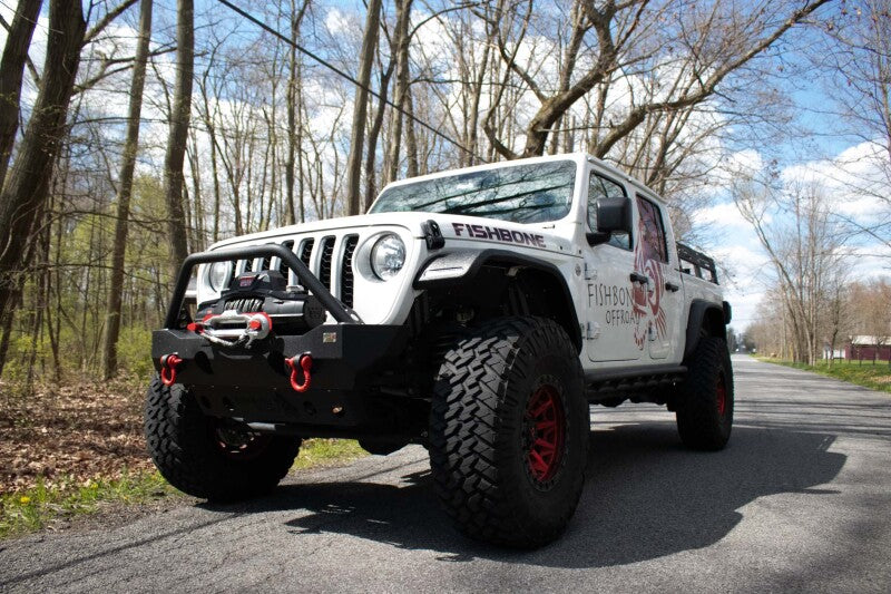 Fishbone Offroad 2018+ Jeep Wrangler JL/JLU/2020+ Gladiator JT  Steel Front Fender Flares  - Black