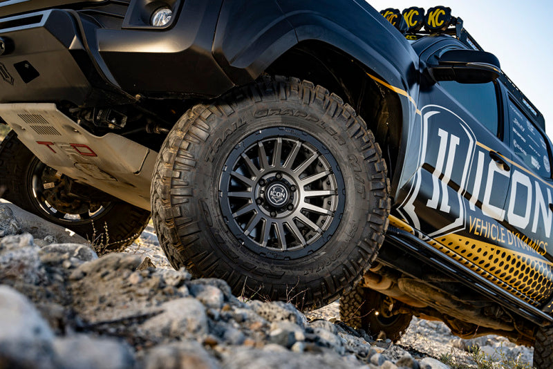 Icon Alloys Recon Pro Satin Charcoal- 18 X 9 - 6 X 5.5 - 25MM 6in BS