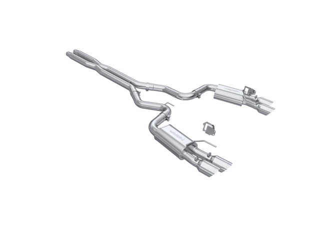 MBRP 2024+ Ford Mustang GT Armor Pro 3in Steet Profile Catback Exhaust - Stainless Steel Tips