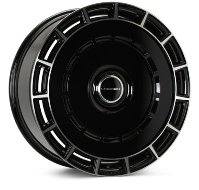 Vossen HF-9 22x9.5 - 5x112 - ET15 - 66.56 - Deep - Gloss Black Polished Wheel
