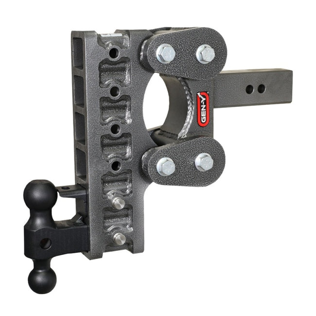 Gen-Y The Boss Torsion-Flex 2.5in Shank 10in Drop 16K Hitch w/GH-051 Dual-Ball/GH-032 Pintle Lock