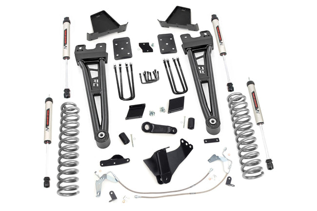 Rough Country 6 Inch Ford Radius Arm Suspension Lift Kit No Overload Springs w/V2 Shocks 11-14 F-250