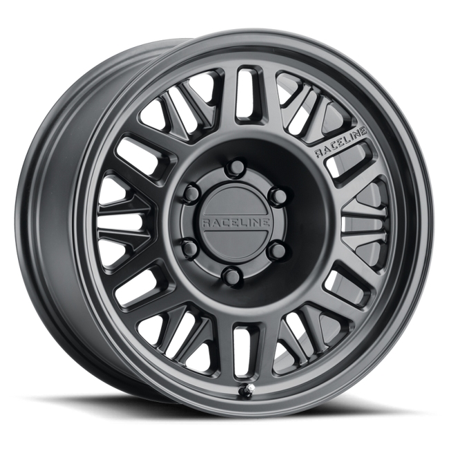Raceline 451B Ryno 17x7.5in 5x160 BP 50mm Offset 65.1mm Bore - Satin Black Wheel