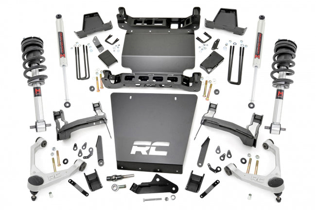 Rough Country 7 Inch Lift Kit | Forged UCA | M1 Struts And Shocks | Chevy/GMC 1500 (16-18) With Stamped Steel LCA