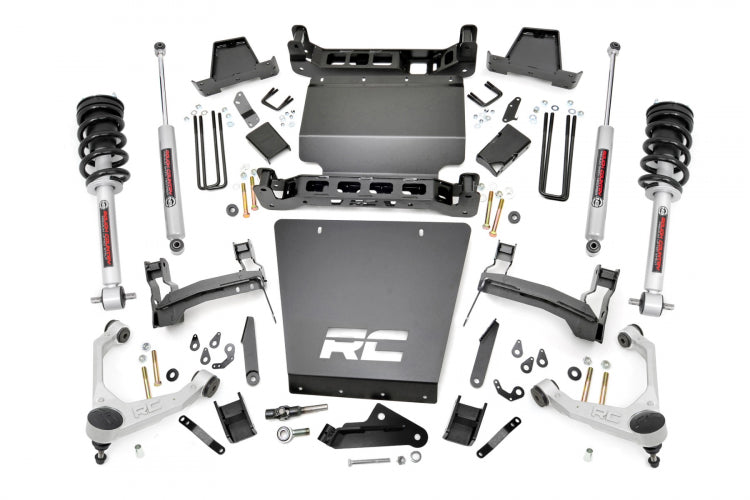 Rough Country 7 Inch Lift Kit | Forged UCA | N3 Struts And Shocks | Chevy/GMC 1500 (16-18) With Stamped Steel LCA