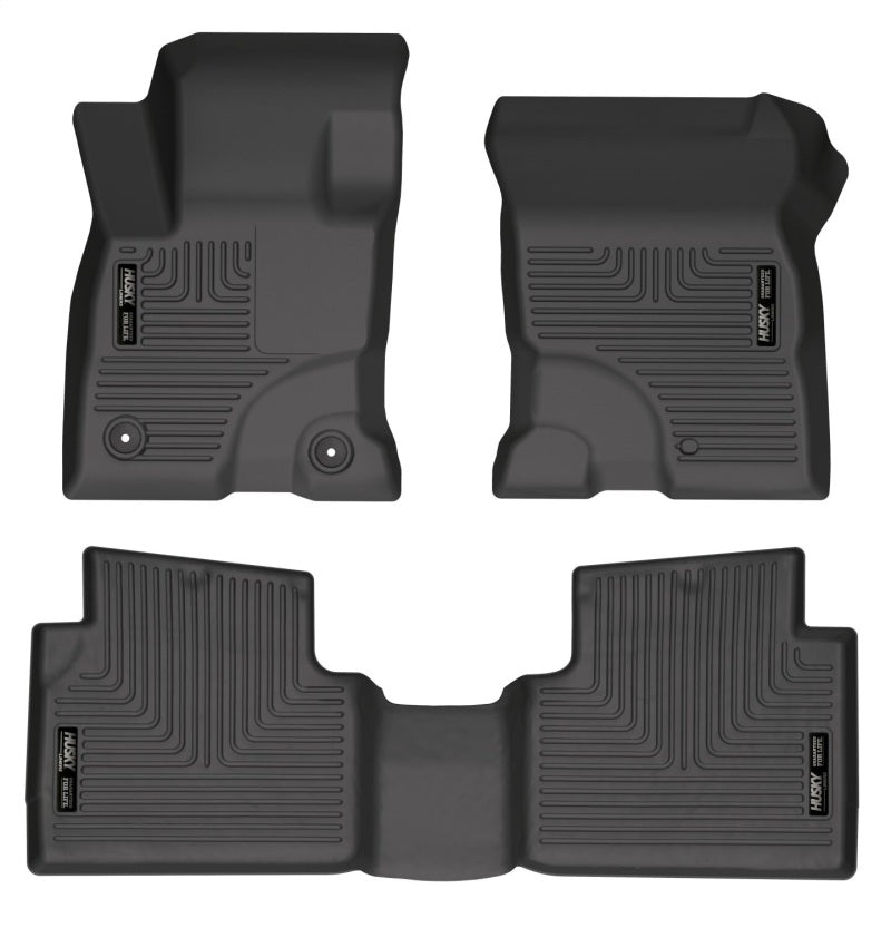 Husky Liners 2022-2024 Ford Maverick(No Fit Hybrid) Weatherbeater Front & 2nd Seat Floor Liners - Black